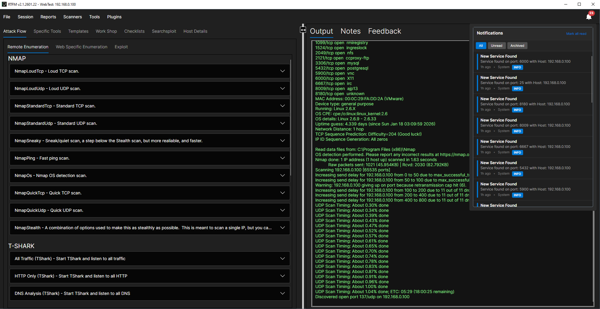 RTFMv2 Client interface preview