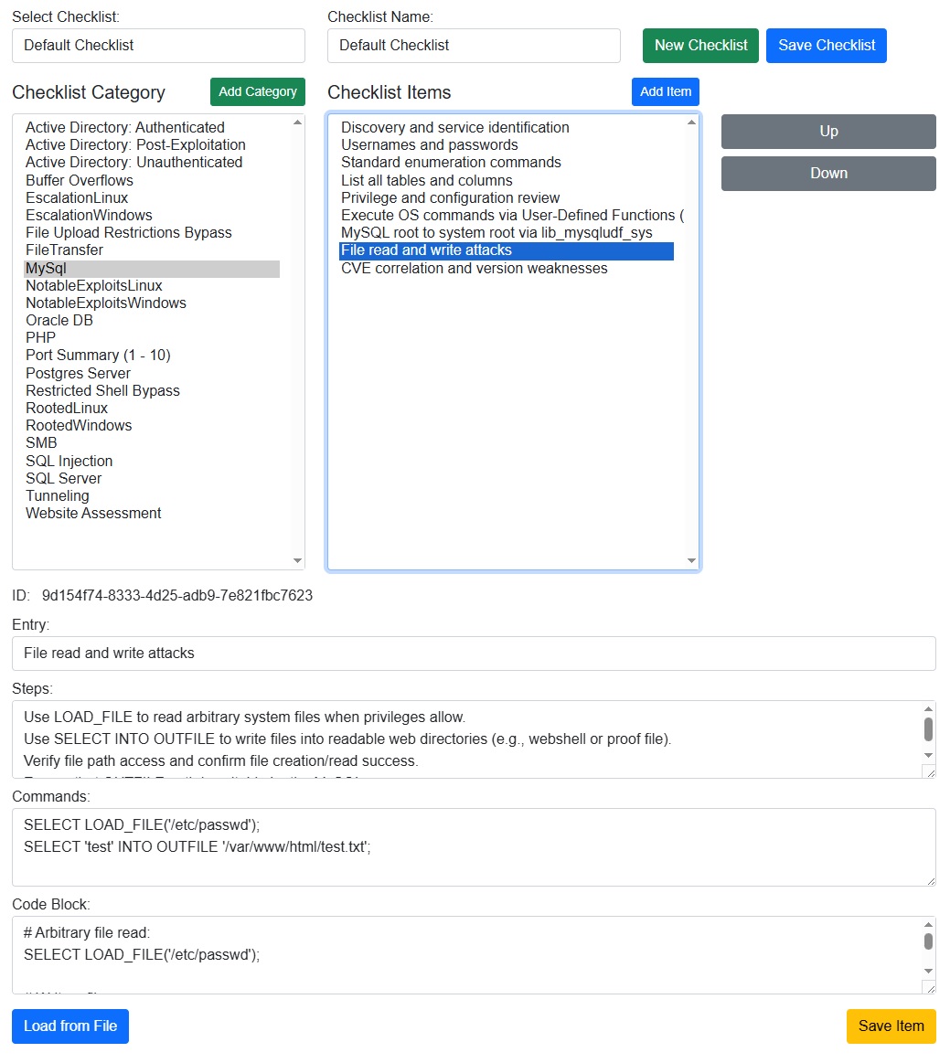 Checklist Manager Brings Structured Workflow Editing to RTFMv2 Server